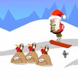 Santa Snowboard Game